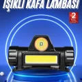 BUĞZ Ledli Şarjlı Kafa Lambası LED Şarjlı Su Geçirmez Kafa Feneri