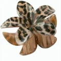 BUĞZ Leopar Desenli Lotus Mandal Toka 8 cm