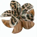 BUĞZ Leopar Desenli Lotus Mandal Toka 8 cm