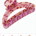 BUĞZ Leopar Desenli Oval Mandal Toka 8 cm