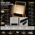 BUĞZ Lıght Panel Kitap Sayfa Aydınlatma Led Paneli Kitap Okuma Pilli 15x17cm İ10-027 Bx40