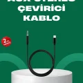 BUĞZ Lightning to 3.5mm Aux Ses Dönüştürücü Kablo 1 Metre Stereo Uyumlu