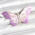 BUĞZ Lila Renk Kelebek Model Broş