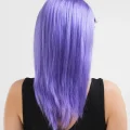 BUĞZ Lila Renk Uzun Düz Parti Peruğu