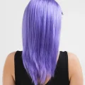 BUĞZ Lila Renk Uzun Düz Parti Peruğu - BUĞZ