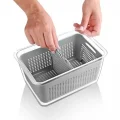 BUĞZ Lossa Süzgeçli ve Bölmeli Organizer Meyve Sebze Saklama Kabı 5 Lt ( BUĞZ )