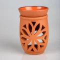 BUĞZ Lotus Çiçeği  El Yapımı Çömlek Buhurdanlık Tütsülük