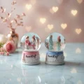 BUĞZ Love Story Mini Kar Küresi - Işıklı - 7x4 cm - Pilli Romantik Hediye