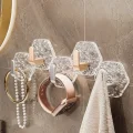 BUĞZ Lüks 5’li Duvar Askısı Banyo Mutfak İçin Havlu  Askılık