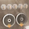 BUĞZ Lüks 5’li Duvar Askısı Banyo Mutfak İçin Havlu  Askılık