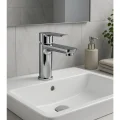 BUĞZ Lüks Sabit Lavabo Bataryası Tek Kollu Musluk – Su Tasarruflu Banyo & Mutfak Uyumlu