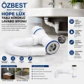 BUĞZ Lüx Paslanmaz Taşlı Körüklü Lavabo Sifon Bx40