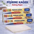 BUĞZ Luxev Pişirme Kağıdı Hazır Kesilmiş 8 Parça Yağlı Kağıt Fırın Kağıdı Baking Paper 5 Adet