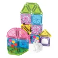 BUĞZ Magna Tiles Bahçe Seti Manyetik Bloklar Seyahat Boy 24 Parça
