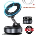 BUĞZ Magsafe Uyumlu 360 Döner Vakumlu Araç Masa ve Duvar Tipi Halka Telefon Tutucu Standı