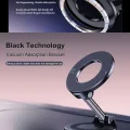 BUĞZ Magsafe Uyumlu 360 Döner Vakumlu Araç Masa ve Duvar Tipi Halka Telefon Tutucu Standı