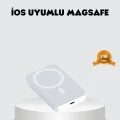 BUĞZ MagSafe Uyumlu Kablosuz Batarya – 27W Hızlı Şarj Destekli Kompakt Güç Bankası