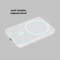 BUĞZ MagSafe Uyumlu Kablosuz Powerbank – Güçlü Mıknatıs, Hızlı Şarj, Kompakt Tasarım
