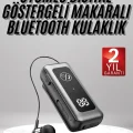  Makaralı Kulaklık SD Kart Girişli Dijital Göstergeli Kablolu Bluetooth Kulaklık