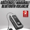  Makaralı Kulaklık SD Kart Girişli Dijital Göstergeli Kablolu Bluetooth Kulaklık