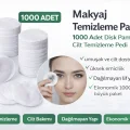 BUĞZ Makyaj Temizleme Pamuğu 1000 Adet Disk Pamuk Cilt Temizleme Pedi