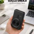 BUĞZ Manyetik Kablosuz Powerbank 22.5W Hızlı Şarj LCD Göstergeli Yeni Nesil