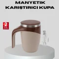BUĞZ Manyetik Karıştırıcı Kupa USB Şarjlı Otomatik Karıştırma Çift Katmanlı