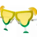 BUĞZ Margarita Bardak Şeklinde Parti Gözlüğü Sarı 16x8 Cm