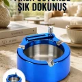 BUĞZ Masa Üstü Çakmaklı Küllük Paslanmaz Metal Gövde Yeni Nesil