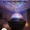 BUĞZ Masa ve Gece Lambası Renkli Projektör Işıklı Disko Topu Bluetooth Hoparlör
