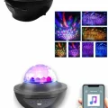 BUĞZ Masa ve Gece Lambası Renkli Projektör Işıklı Disko Topu Bluetooth Hoparlör - Lisinya