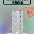 BUĞZ Masa ve Gece Lambası Şık ve Dayanıklı Sensörlü Şarjlı Kristal Lamba