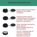 BUĞZ Masaj cihazı 4 başlıklı vücut masaj aleti elektrikli titreşimli ergonomik tasarım