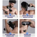 BUĞZ Masaj Tabancası Sporcu Masaj Aleti 4 Başlıklı Şarjlı 6 Fonksiyon