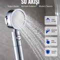 BUĞZ Masaj ve Yağmur Modlu Su Tasarruflu Duş Başlığı