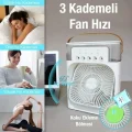 BUĞZ Masaüstü çok renkli 600ml 5 spreyli ışıklı vantilatör 2 yıl garantili - Elektronik