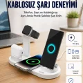 BUĞZ Masaüstü Düzenleyici 4’ü 1 Arada Kablosuz Şarj Aksesuarı Yeni Nesil