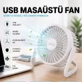 BUĞZ Masaüstü Mini USB Fan - PVC Gövdeli - 360° Ayarlanabilir