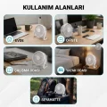 BUĞZ Masaüstü Mini USB Fan - PVC Gövdeli - 360° Ayarlanabilir