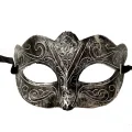  Maskeli Balo Antik Gri Gümüş Eskitilmiş Maske Balo Venedik