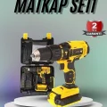 BUĞZ Matkap Seti 24 Parça Çift Bataryalı Darbeli Led Işıklı Vidalama