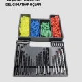 BUĞZ Matkap Ucu Seti 24 Parça Organizer Kutulu Ahşap Metal Beton Uyumlu Yeni Nesil