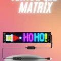 BUĞZ Matrix Led Cama Yapışan Telefon Kontrollü Panel Dijital Ekran Kumandalı - BUĞZ