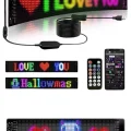 BUĞZ Matrix Led Cama Yapışan Telefon Kontrollü Panel Dijital Ekran Kumandalı - BUĞZ