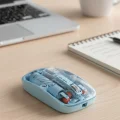 BUĞZ Mavi Kablosuz Mouse Bluetooth ve USB Çift Mod Bağlantılı