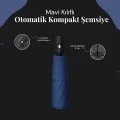 BUĞZ Mavi Kılıflı Otomatik Kompakt Şemsiye