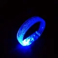 BUĞZ Mavi Led Işıklı Baskı Yapılabilen Pilli Bileklik Bilezik 1,5 Cm Genişlik