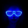 BUĞZ Mavi Led Işıklı Parti Gözlüğü - Neon 3 Modlu