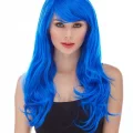 BUĞZ Mavi Renk Parti Peruğu