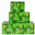  Megacraft 9 Parça Çiçekli Yaprak Çimen Blok